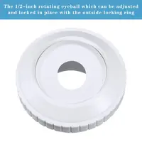 1PC Accessories 1/2 inch opening Swimming Pool Water Outlet Nozzles Pool Return Fittings Pool Jet Nozzles Flow Inlet Fitting 2