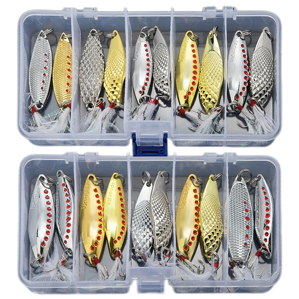 

Metal Spinner Spoon trout Fishing Lure Vib Leech Lures 5g 7g 10g 15g 20g Artificial Bait Fishing Tackle for Bass Pike Perch
