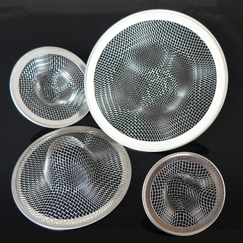 Stainless Steel Sink Filter Kitchen Bathroom Floor Drain Mesh Anti-Pest Sealing Cover Home Strainer Stopper Waste Screen Hole sink filter kitchen sink filter sink strainer kitchen sink strainer