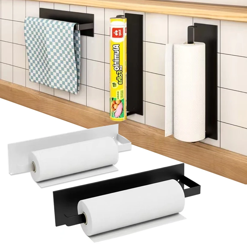 Paper Towel Holder Paper Towel Holder Kitchen Towel Holder Wall Mount Roll No Drilling Bathroom Paper Dispenser paper towel holder,toilet paper holder,toilet roll holder,paper towel rack