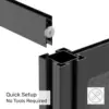Workflow Modular Wall | Room Divider with Whiteboard, Sound-Dampening, & Frosted Acrylic Panels | Expandable Office Partition fo 5