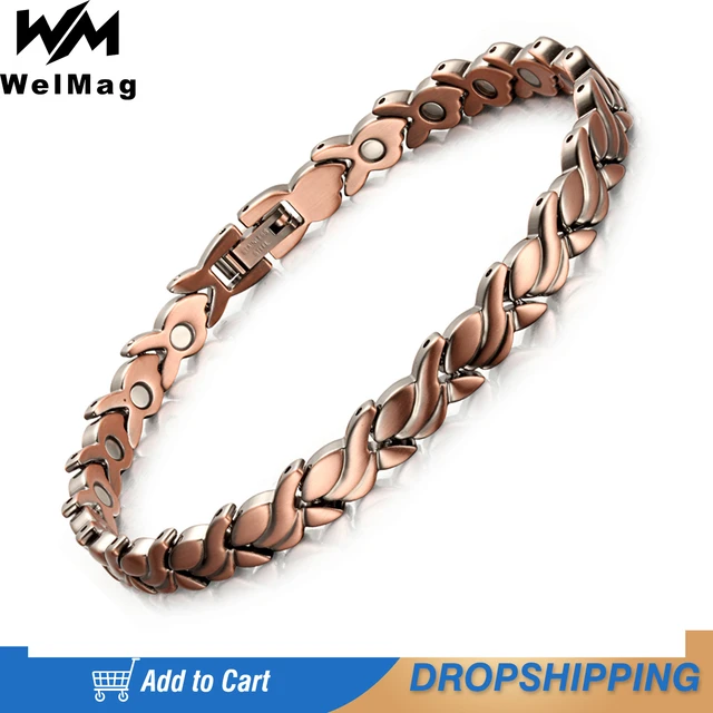 Pure Copper Magnetic Bracelet For Men and Women, Relieve Arthritis, Ca –  Earth Therapy
