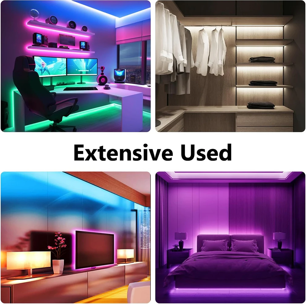 รูปสินค้า ไฟ LED ปรับสีได้ 12V RGB สำหรับตกแต่งบ้านและงานประดับ