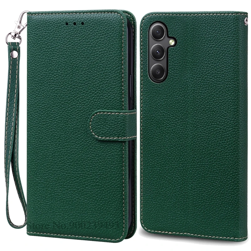 Elegant Leather Wallet Flip Case for Samsung Galaxy M35 5G