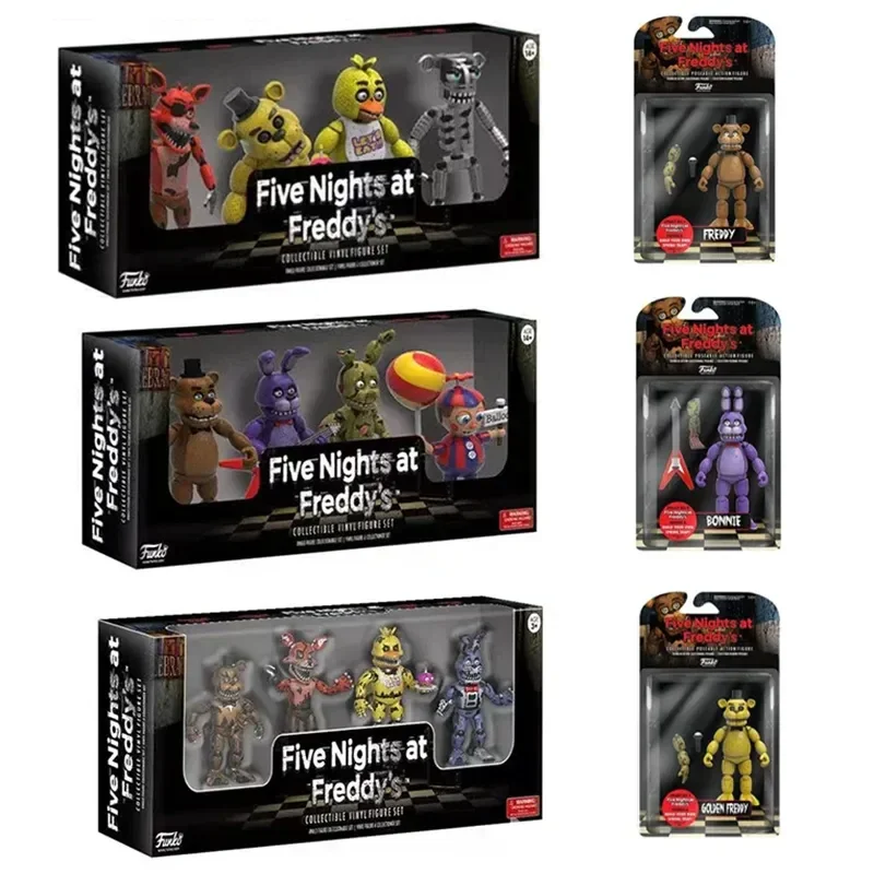 

Экшн-фигурки из игры «Приключения», медведь FNAF, полночь, шаровары «пять ночей», игрушка-модель безопасности Бонни, хоут, Чика, подарок