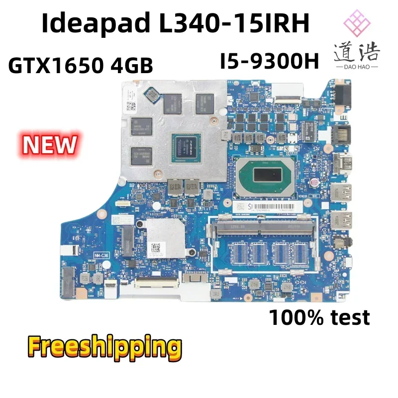 NEW NM-C361 For Lenovo Ideapad L340-15IRH Laptop Motherboard 5B20S44096 I5-9300H CPU GTX1650 4GB GPU DDR4 100% Fully Work 4 NEW NM-C361 For Lenovo Ideapad L340-15IRH Laptop Motherboard 5B20S44096 I5-9300H CPU GTX1650 4GB GPU DDR4 100% Fully Work - Image 2