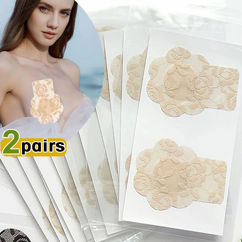 

Disposable Lace Push Up Invisible Bra Adhesive Nipple Cover Pasties Boob Breast Lift Tape Teton for Bikini Instant Bust Lifter