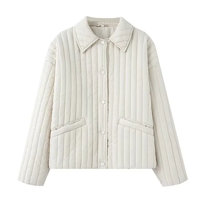 Parkas Jackets Women's Coat Casual Lose Long Sleeve Outwear Solid Elegant With Button 2025 inszart Chamarras Invierno Mujeres
