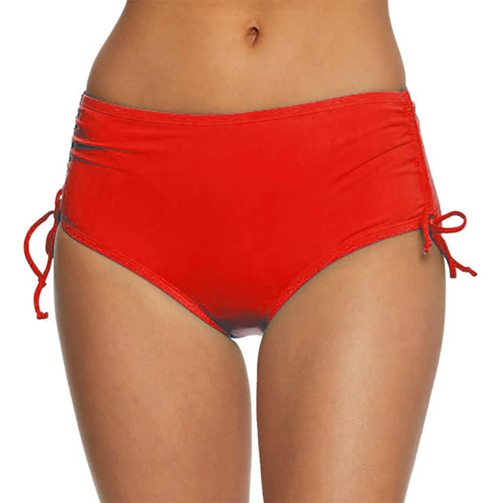 Solid Color Thong Bikini Brazilian Swimwear Women Swimming Bottom Briefs One Piece Swimsuit Panties Underwear Bathing Thong