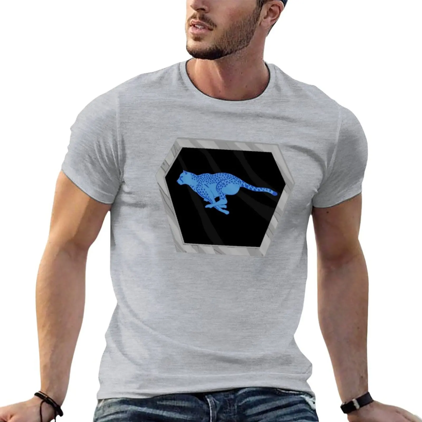 

New Cheetah totem T-Shirt funny t shirts summer tops tops men workout shirt