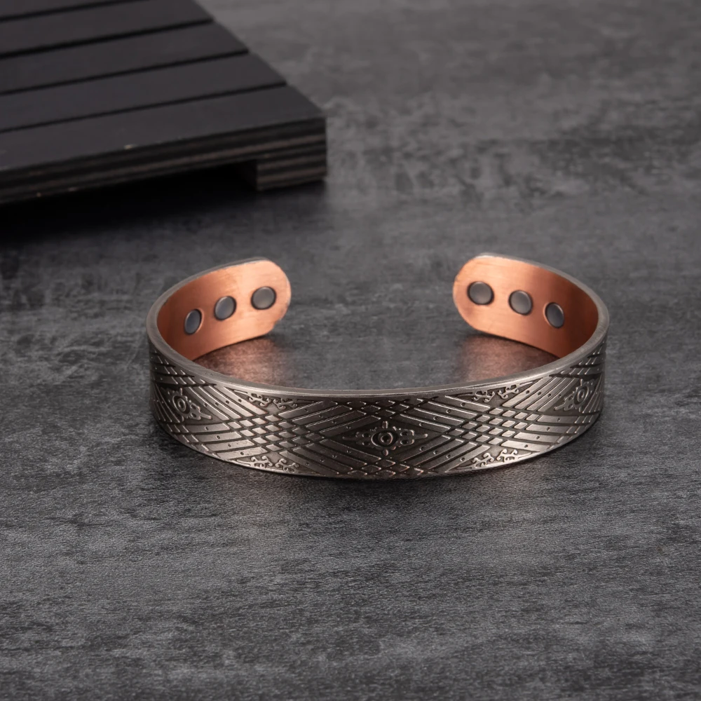 SUHSAI Copper Bracelet for Women Men, 99.9% Pure Copper India | Ubuy