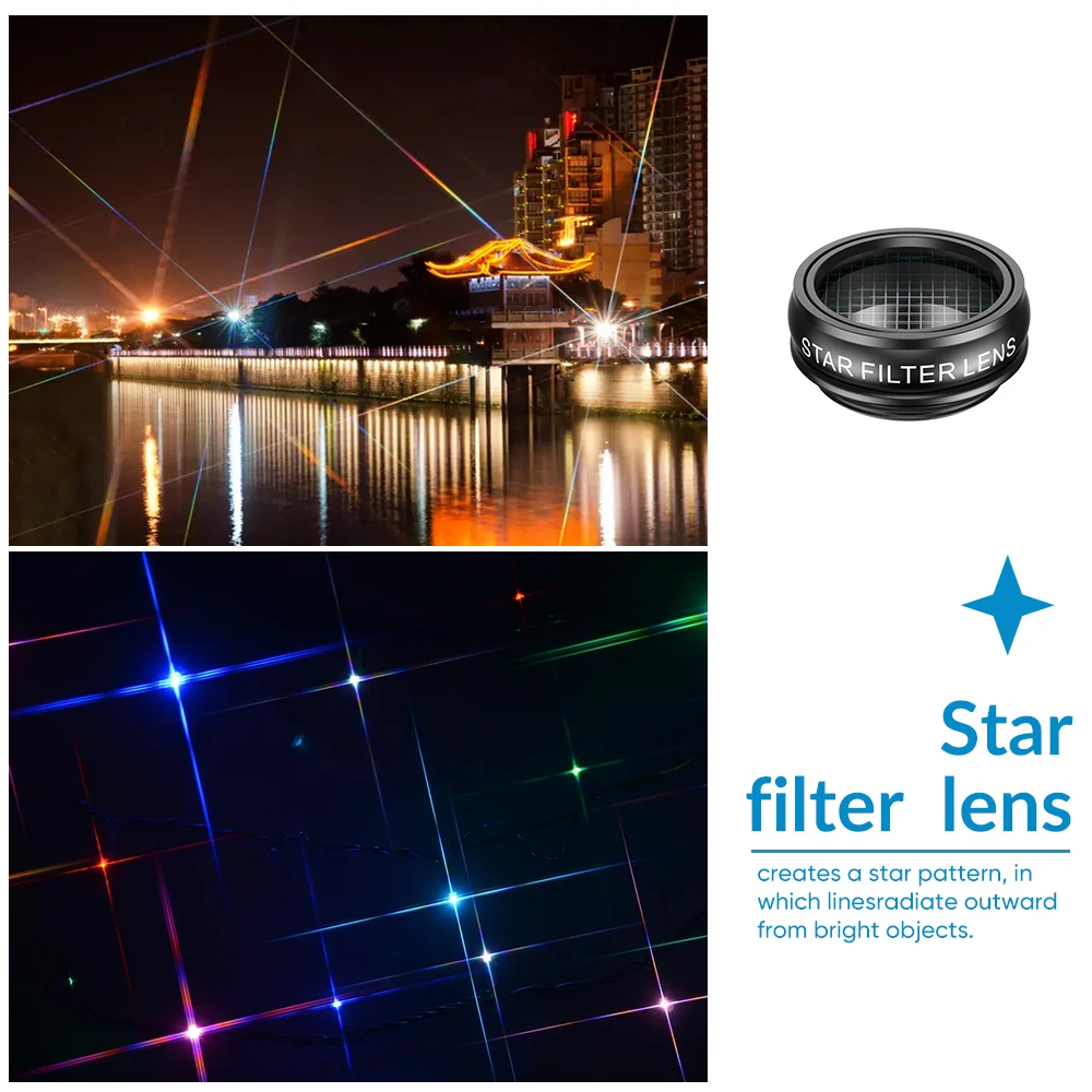 Apexel-kit de Lentes para o Telefone Celular 10 em Telescópio Zoom Macro Olho de Peixe Ampla Cpl Filtro de Estrela para Iphone Todos os Smartphones - Image 4
