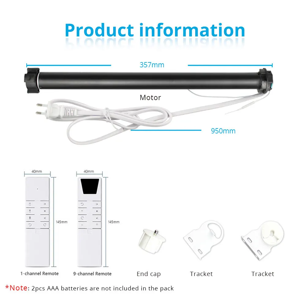 Smart Blind Motor Zemismart WiFi Tuya Smart Life Curtain Motor for 36 37mm Tube Alexa Google Home Control