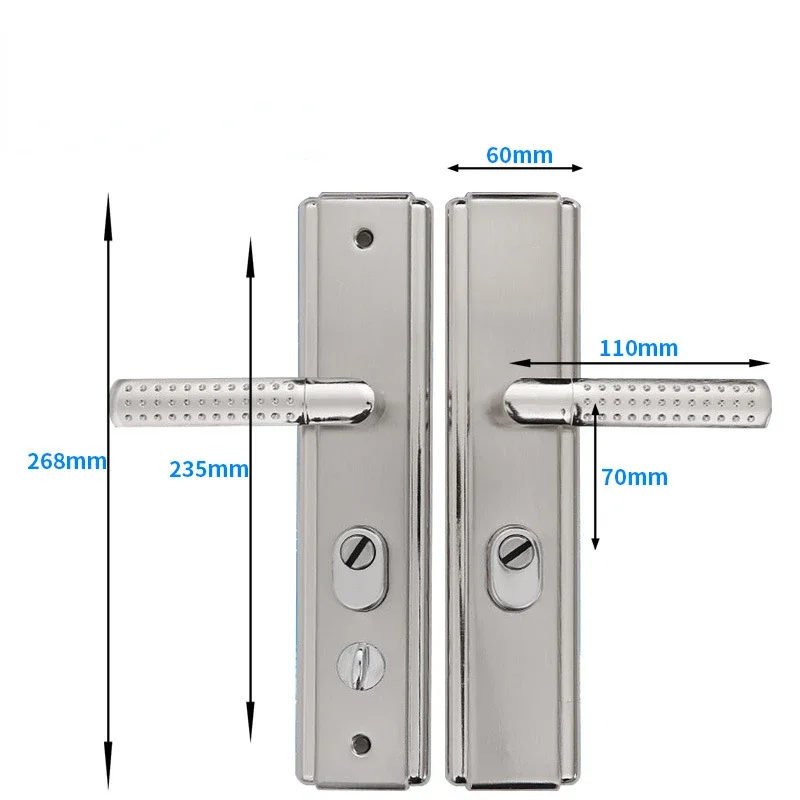 Multi Functional Mechanical Door Lock Anti-theft Door Household Universal Lock Panel Door Entry Handle