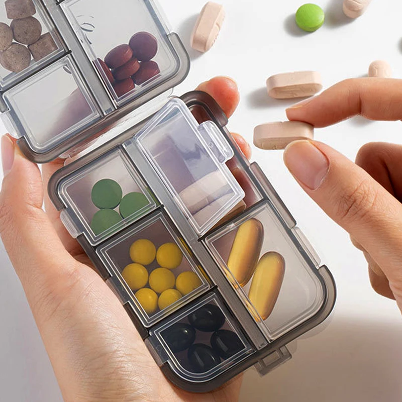Portable Daily Pill Storage Box Case