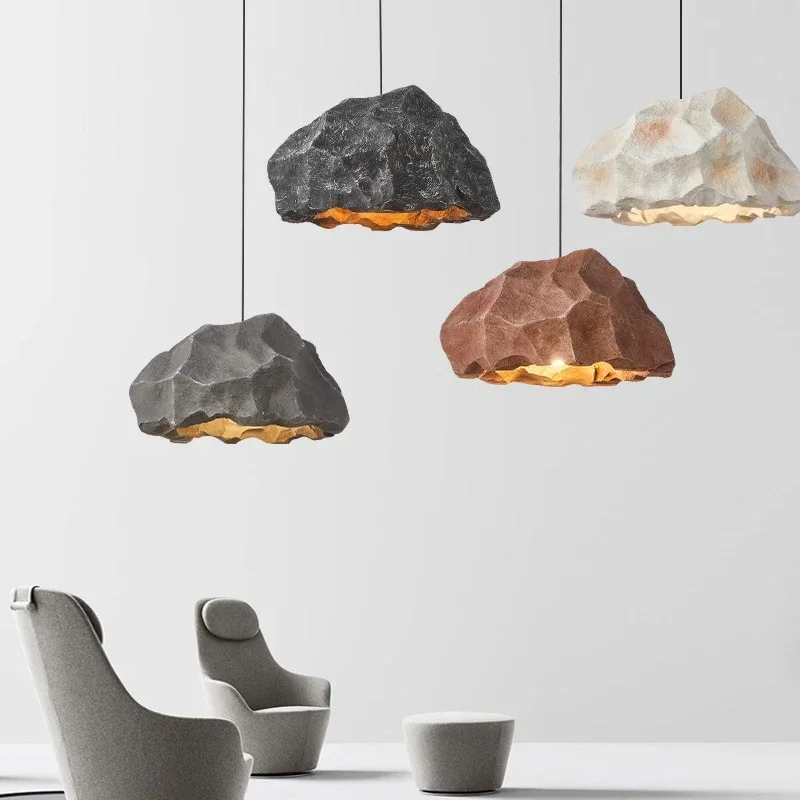 

Скандинавская светодиодная подвесная люстра Wabi Sabi Bionic Rock, домашний декор для ресторана, бара, спальни, столовой, подвесной светильник