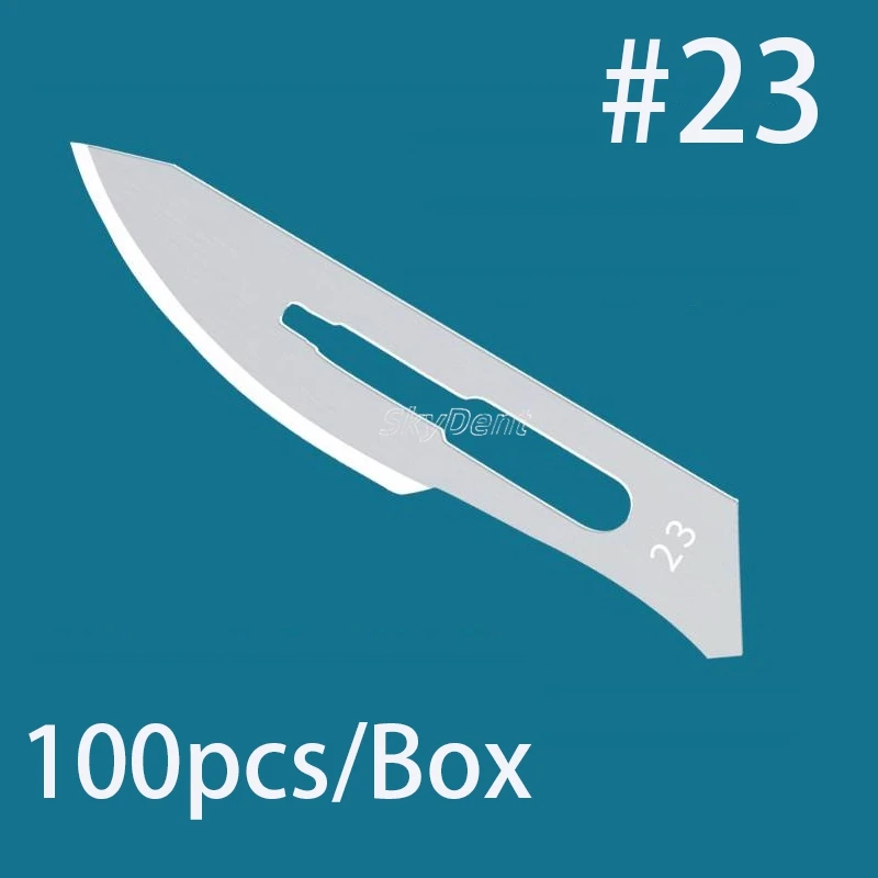100 Pz Dentale Lame Chirurgiche Mediche Materiale In Acciaio Al - Foto 6