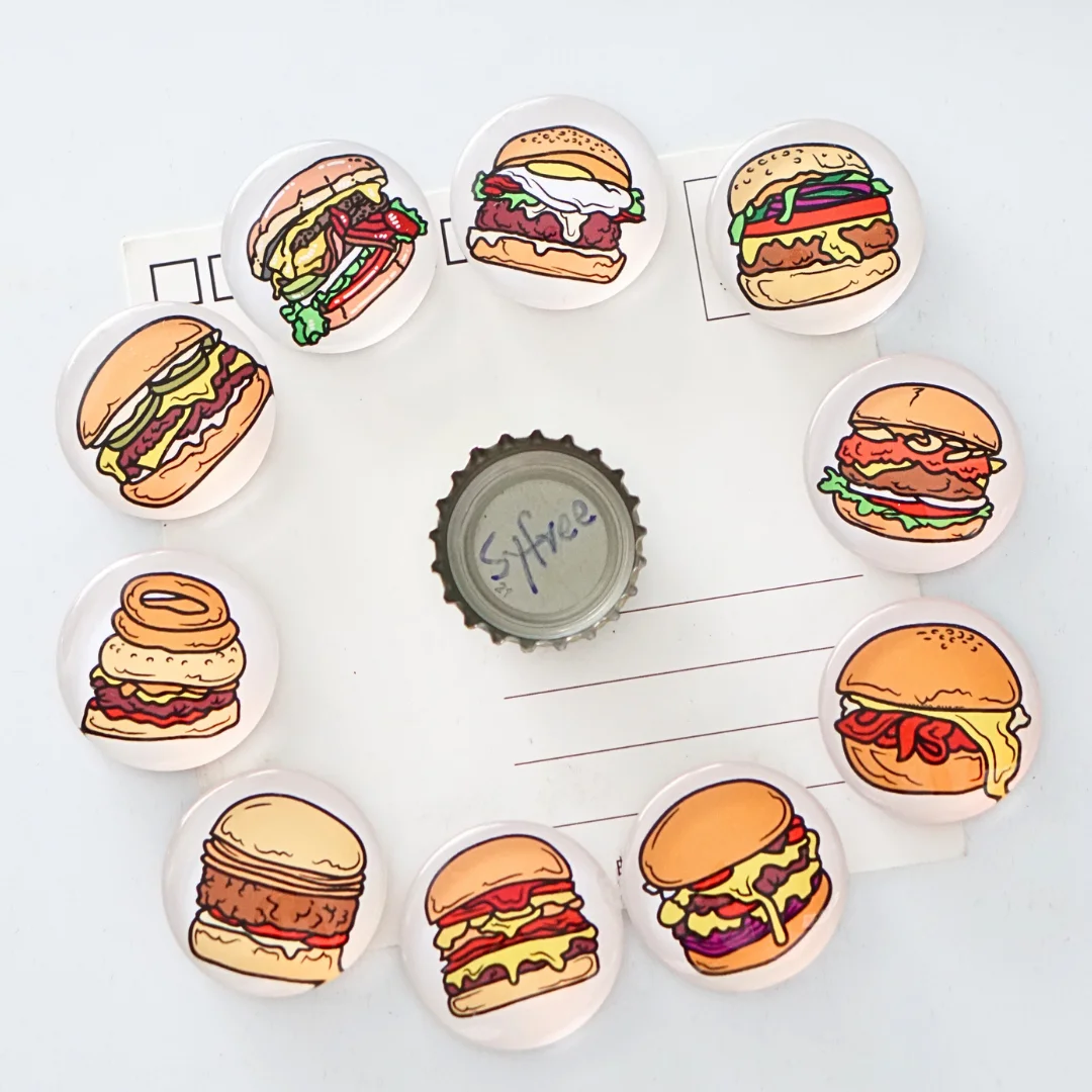 

10 Pcs,Cute Food Fridge Magnets, Colorful Home Decor, Kitchen Photo Sticky Notes Magnetic Stickers, Creative Holiday Gift