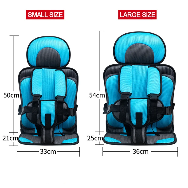 Child Safety Seat Mat for 6 Months To 12 Years Old Breathable Chairs Mat Baby Soft Car Cushion Adjustable Stroller Seat Pad