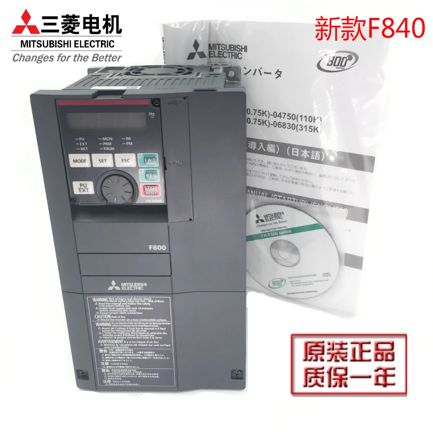 

The new original Mitsubishi inverter FR-F840-00126-2-60 replaces FR-F740-5.5K-CHT for postage.