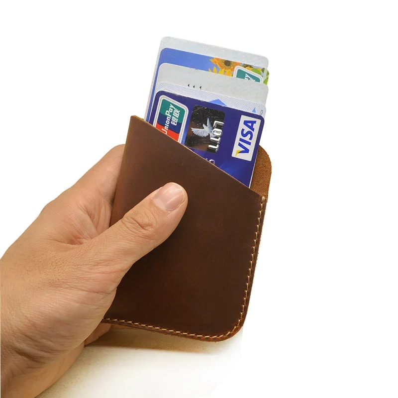 Genuine Leather Credit Card Holder Real Leather Case for Cards Cardholder Card Protector