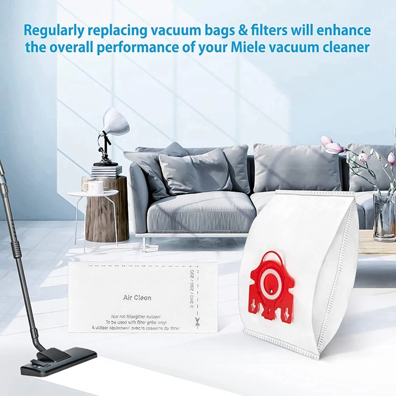15Pcs Vacuum Bags For Miele FJM Air 