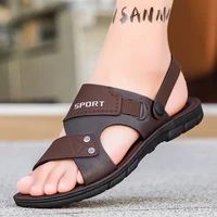 Été hommes sandales bout ouvert plat hommes chaussures décontractées en plein air marche sandales pour hommes chaussures de plage sandalias hombre hommes pantoufles 2
