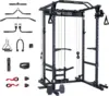 Fitness Drone1 Power Cage - Multi-Function Power Rack for Home Gym, Squat Rack with Pull-up Bar, Cable Crossover System, J-Hooks 1
