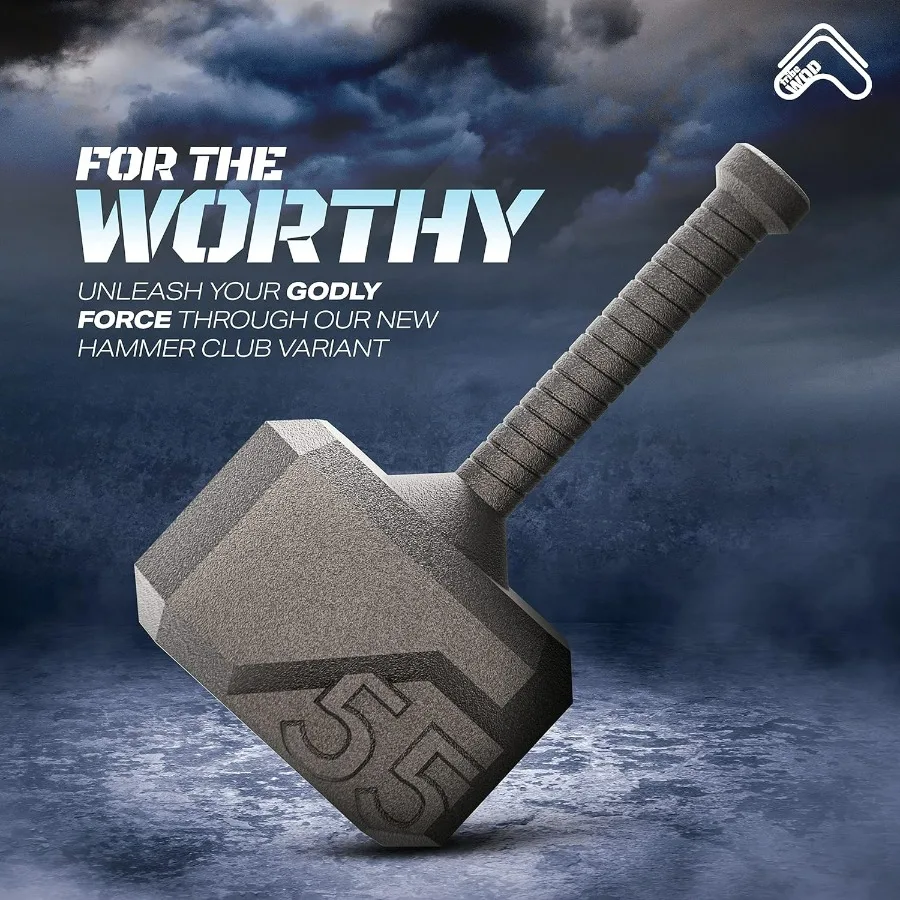 Hammer Kettlebell 55lb + Adjustable | Cross Training Workout Equipment for Muscle Building, Cardio Fitness, Weights for Women &