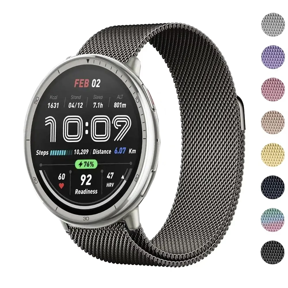 Sleek Milanese Magnetic Watch Strap - Premium Stainless Steel Mesh Band for Smartwatches (20mm/22mm)