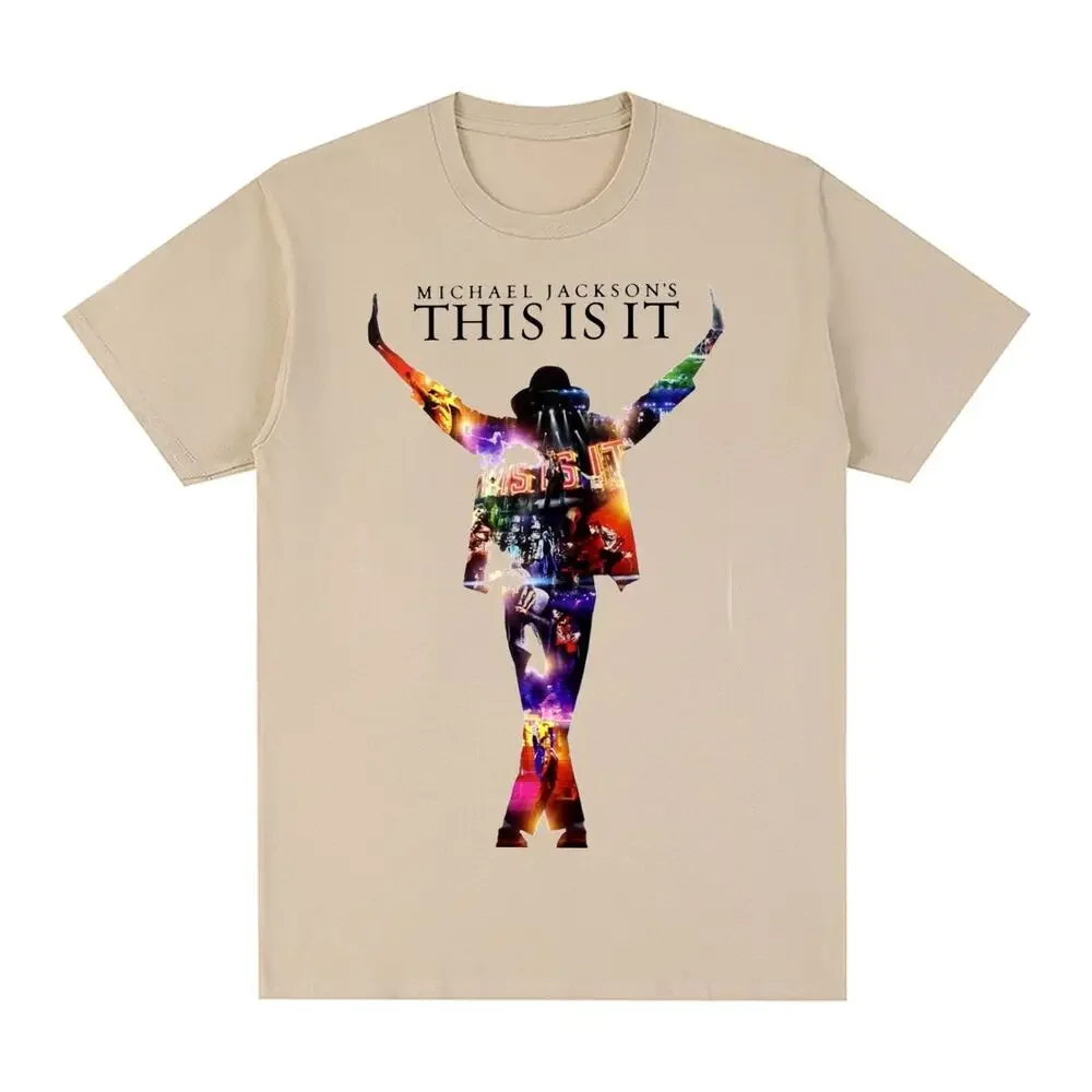 Michael Jackson This Is It Vintage T-shirt Unisex Singer Cotton Men T shirt New Tee Tshirt Womens Tops