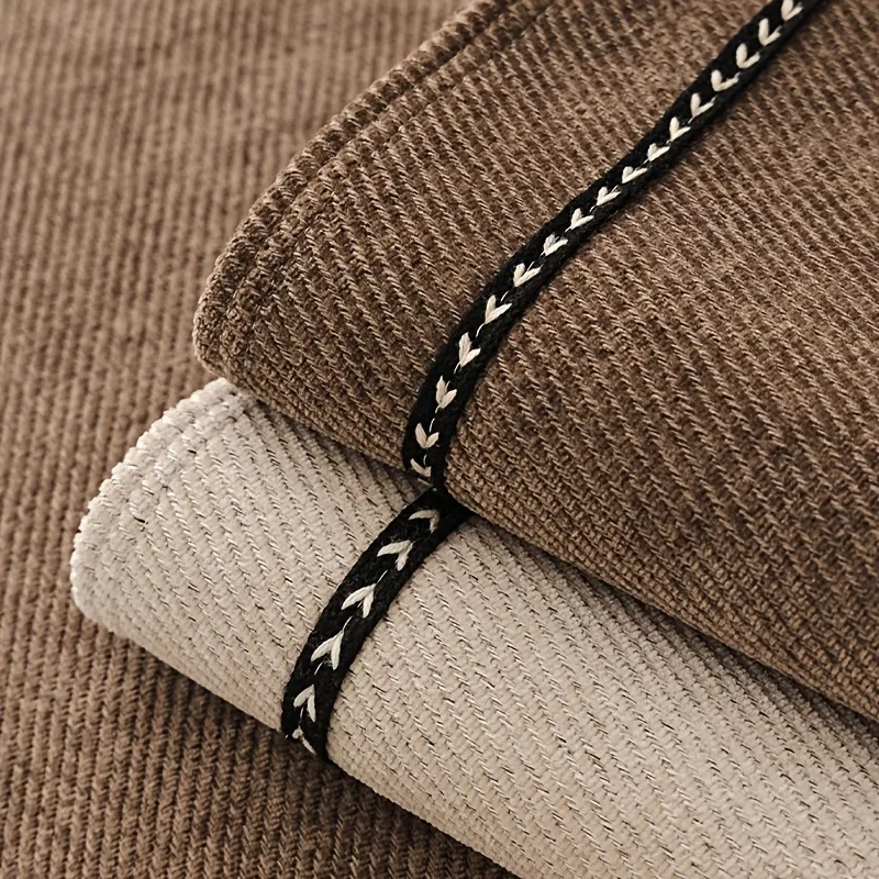 Vintage-Style Chenille Sofa Slipcover Image 4