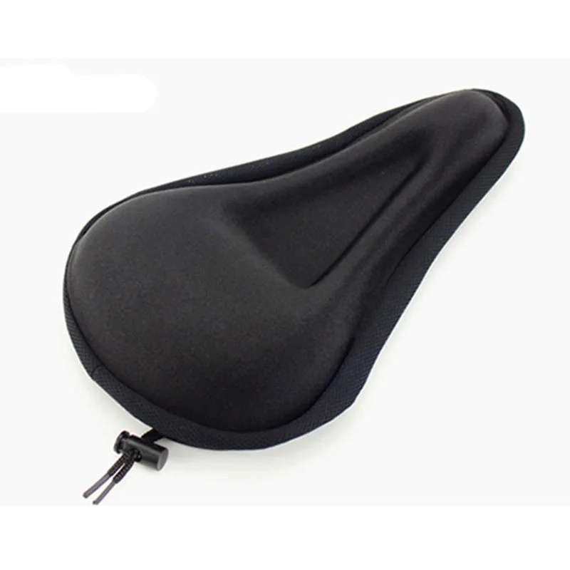 Housse De Selle De Vélo Universelle – Coussin En Silicone Noir – Facile à Installer, Résistante – 27,5x26x4,5 Cm