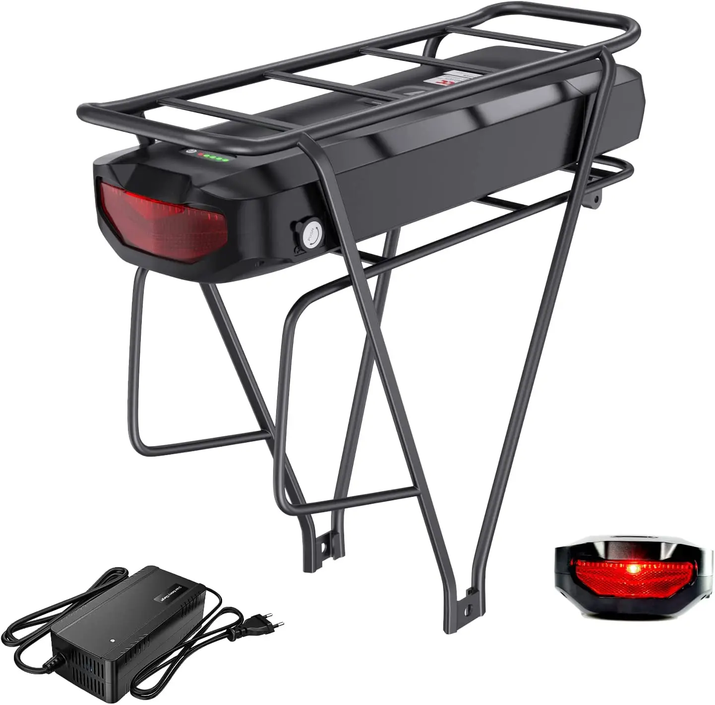 36v Electric Bike Battery Luggage Rack Mountain Bike Luggage Rack