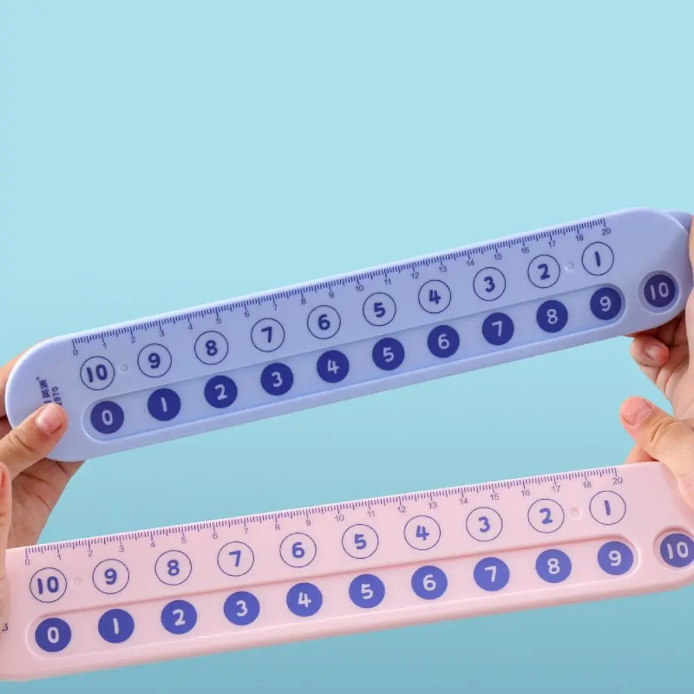 

Early Education Number Decomposition Ruler Stationery Enlightenment Aid Straight Ruler Plastic Learning Student Ruler