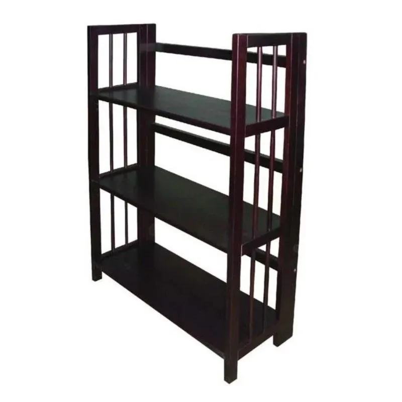 

Yu Shan CO USA Ltd 330-24 3 Tier Folding Bookcase Espresso bookshelves