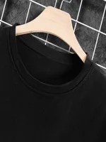 T-shirt décontracté élégant à col rond avec imprimé floral rouge 4