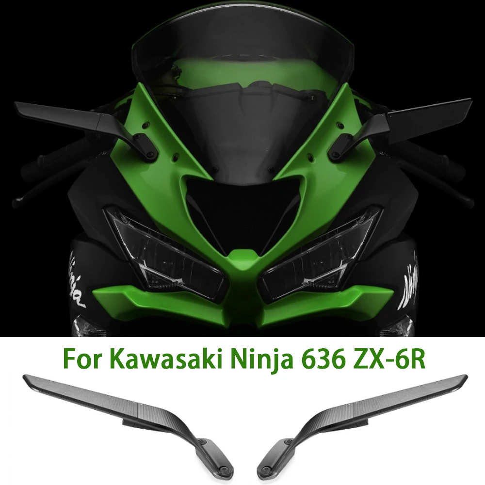 

For Kawasaki Ninja636 ZX-6R Accessories Ninja 636 ZX6R Motorcycle Rear View Ninja 636 ZX-6R Mirror Side Mirror 2019-2024