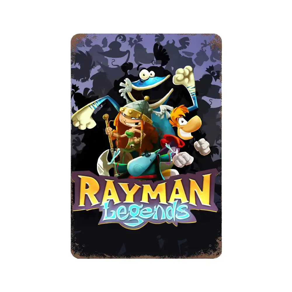 Rayman Legends-Cartel De Edición Definitiva, Cartel De Estaño.