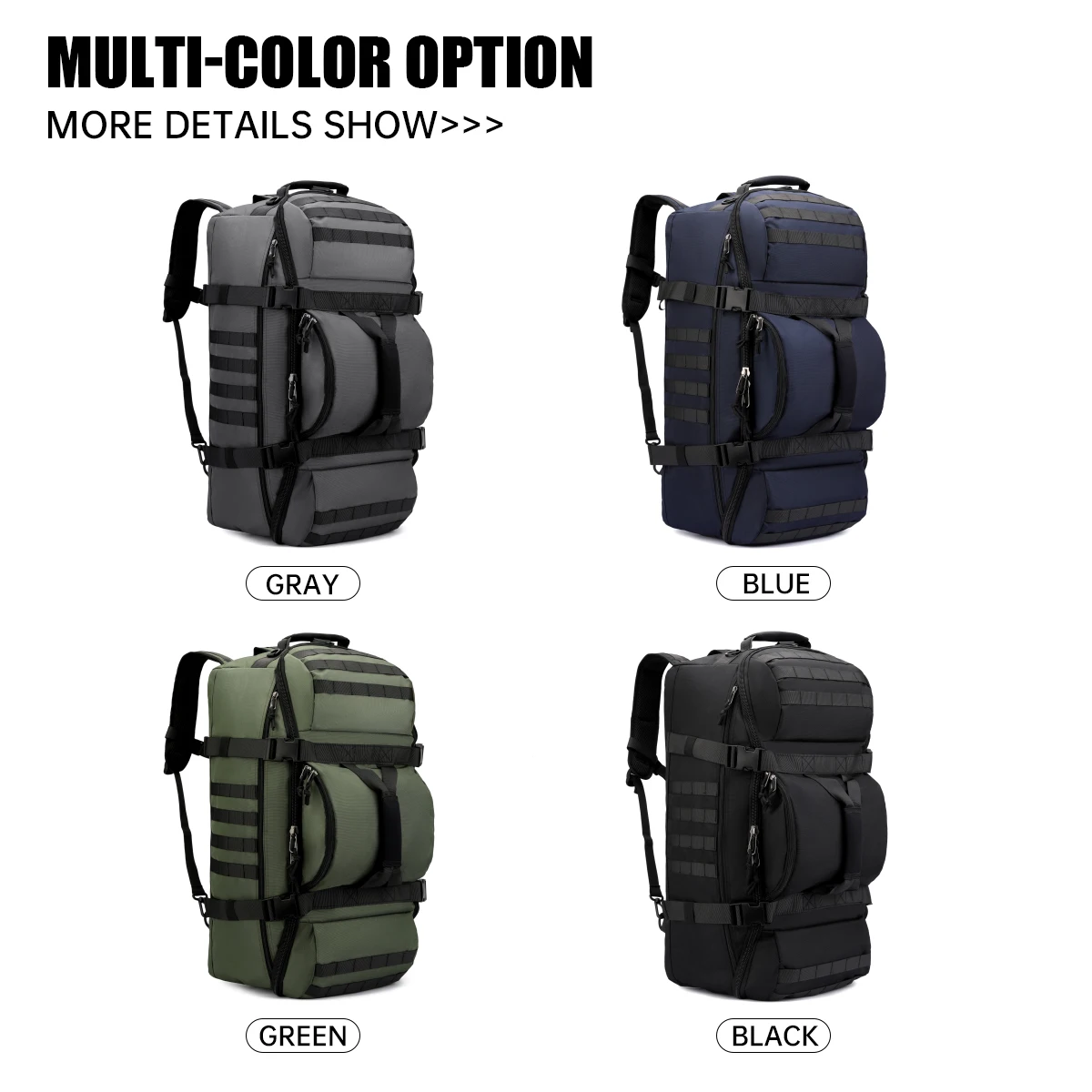 Outdoor Hiking Backpack Large Capacity Waterproof Mountaineering Bag_voghion.com
