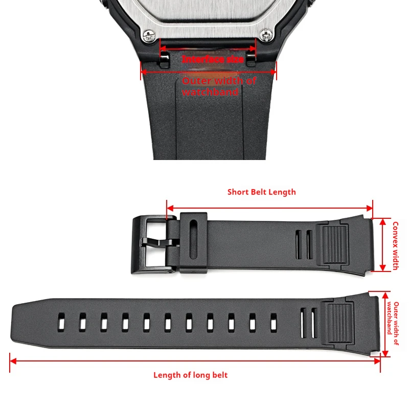 Waterproof Silicone Sports Watch Band - Durable Rubber Strap