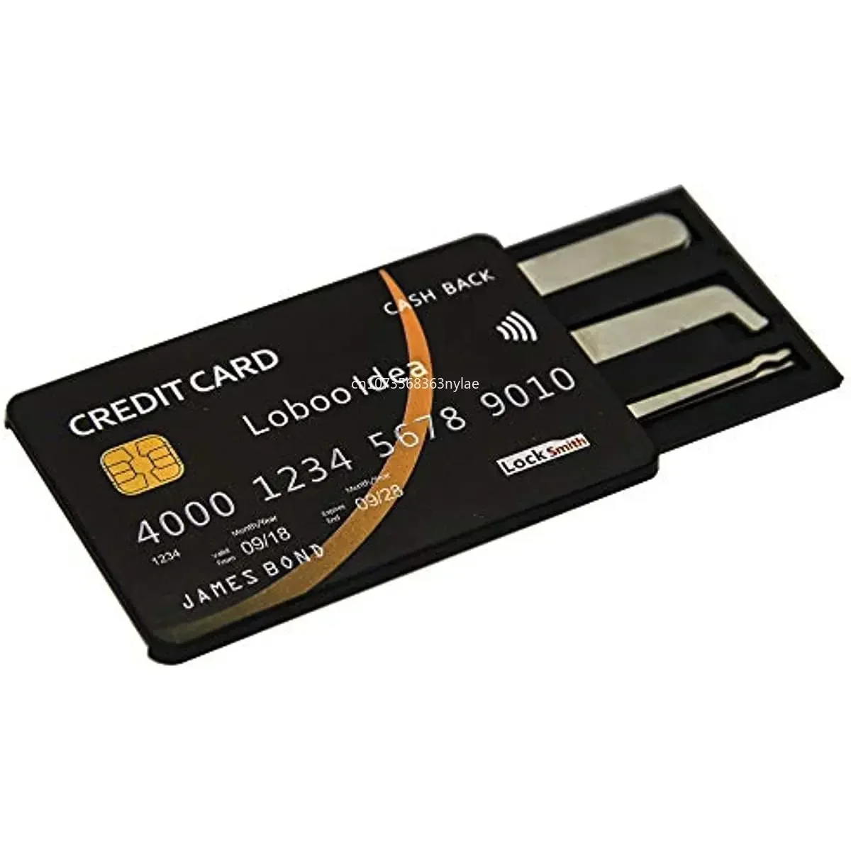

Credit card unlocking kit, locksmith tool for training and practice, beginner, unlocking (black