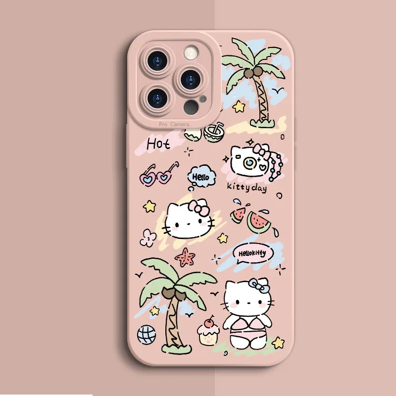 thumbnail image 1 of Sanrio Kuromi Hello Kitty funda suave para Xiaomi Redmi Note 12 13 Plus Trubo 11 11S 10 10S 9S 9 Max 8 7 10C 12C 13C cubierta impresa, 1 of 4