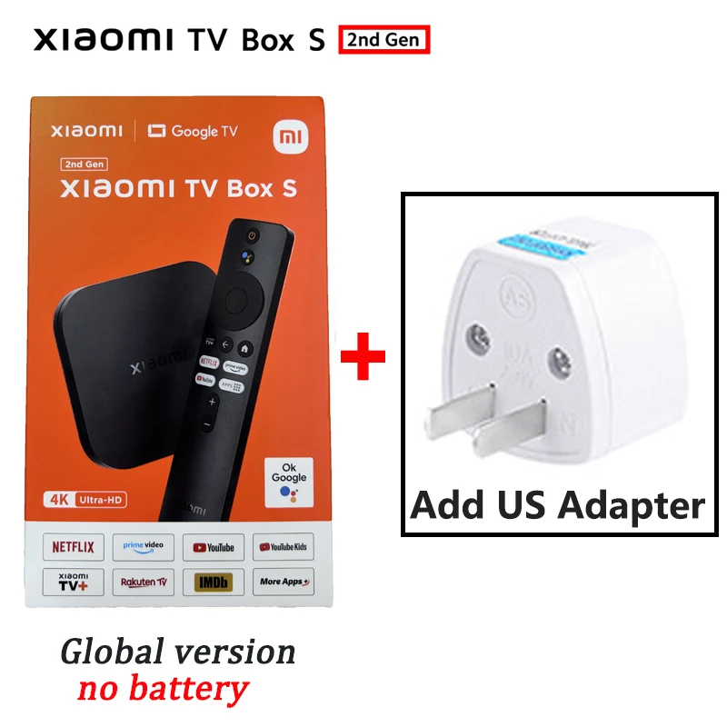 Xiaomi-dispositivo de TV inteligente Mi Box S, decodificador con Android TV  Ultra HD, 4K, 2G, 8G, WIFI, Google Cast, Netflix, reproductor multimedia,  2. ª generación - AliExpress