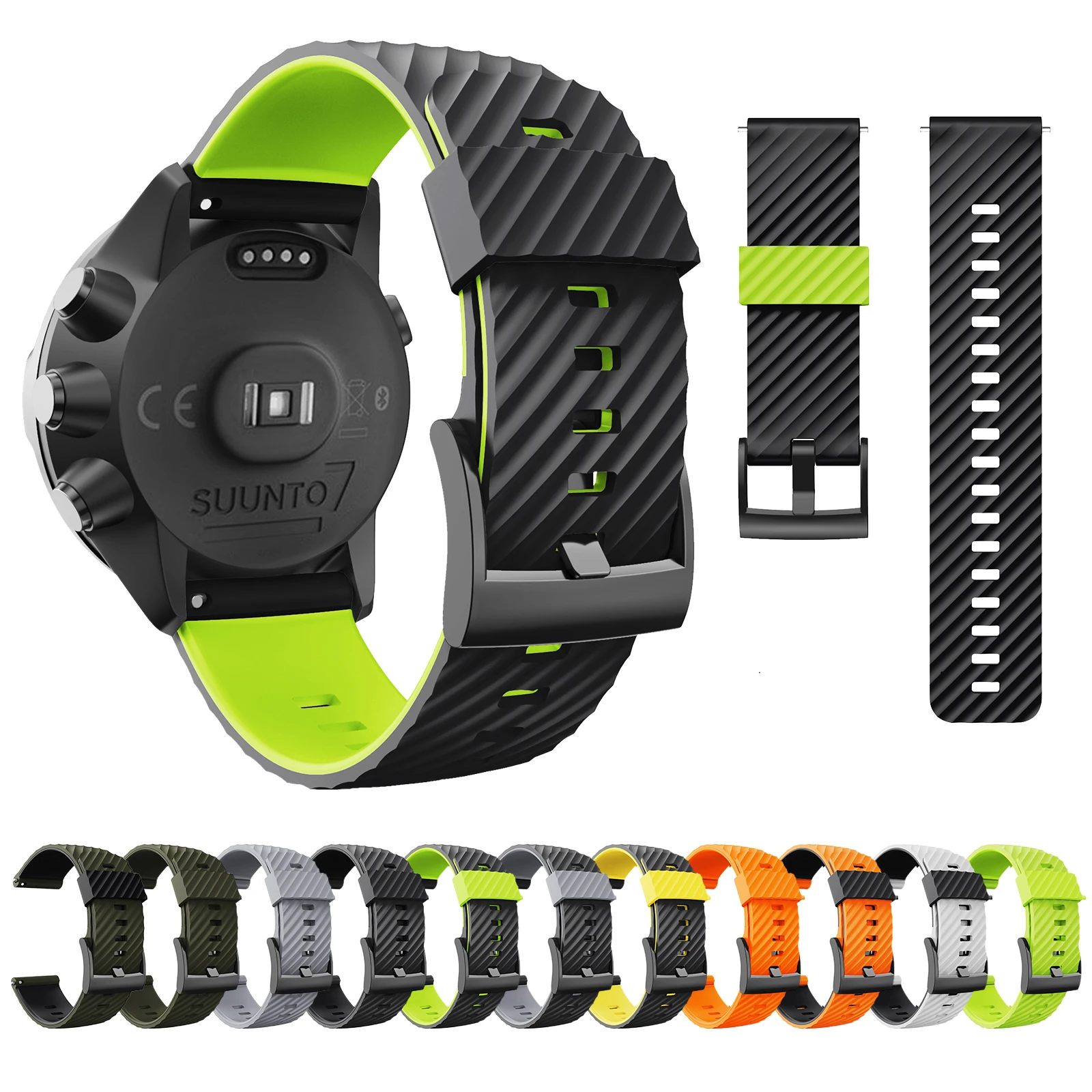 aliexpress.com - ANBEST For Suunto 7/Suunto 9 Strap Wristband For Suunto 9 Baro/9 Spartan/9 GPS Soft Silicone Sports Watchband Replacement Band