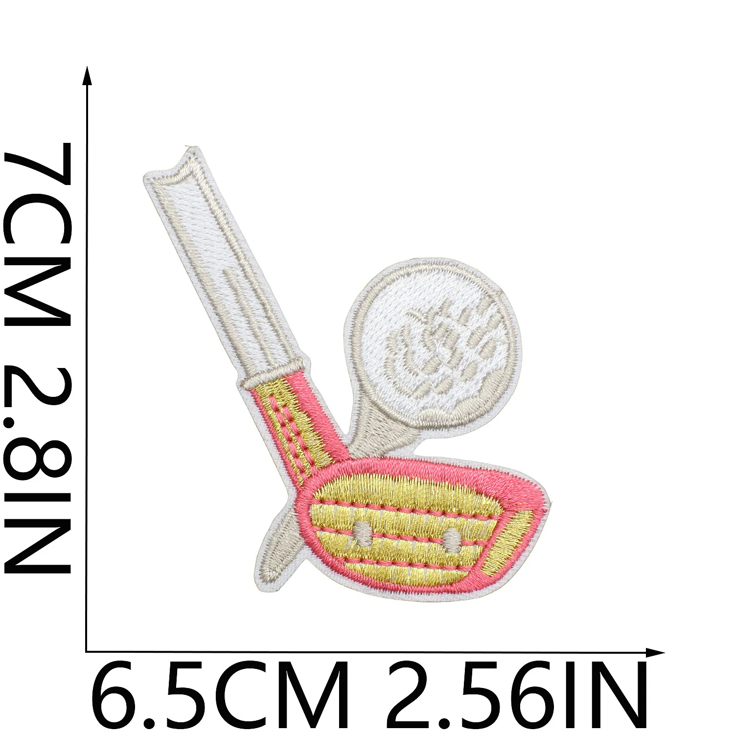 10 개/대 골프 다림질 패치 스포츠 수 놓은 패브릭 스티커 골프 모자 패치 의류 티셔츠 스웨터 장식 액세서리