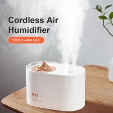 

USB Portable Double Spray Air Humidifier 3600Mah Wireless Large Capacity Silent Humidifier Diffuser Nawilzacz Powietrza