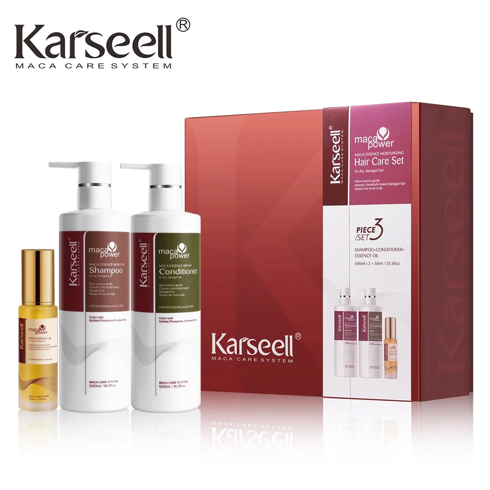 Hair Shampoo Hair Oil Conditioner Set 3pcs Karseell