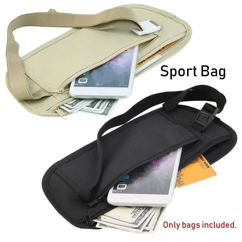 Outdoor accessory Waist Belt Cardbag Hidden Wallet Chest Packs Useful Travel Pouch Passport Money Bags Cloth Running Bag