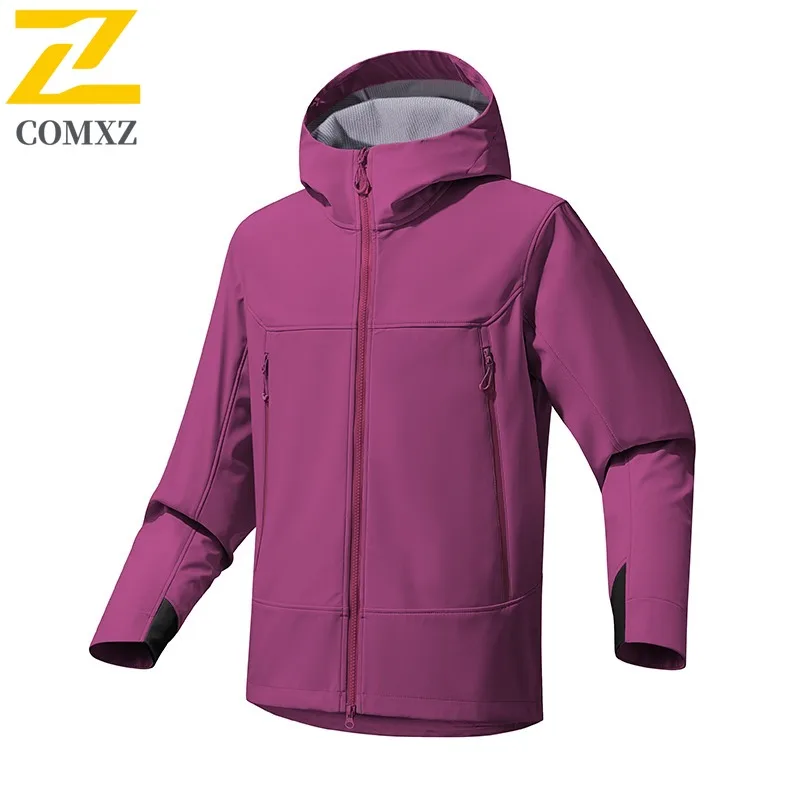COMXZ Luxury Men Jacket Lightweight Outdoor Travel Wind Resistant Motorcycle Coat Hooded Cozy Wear Resistant Autumn Jackets